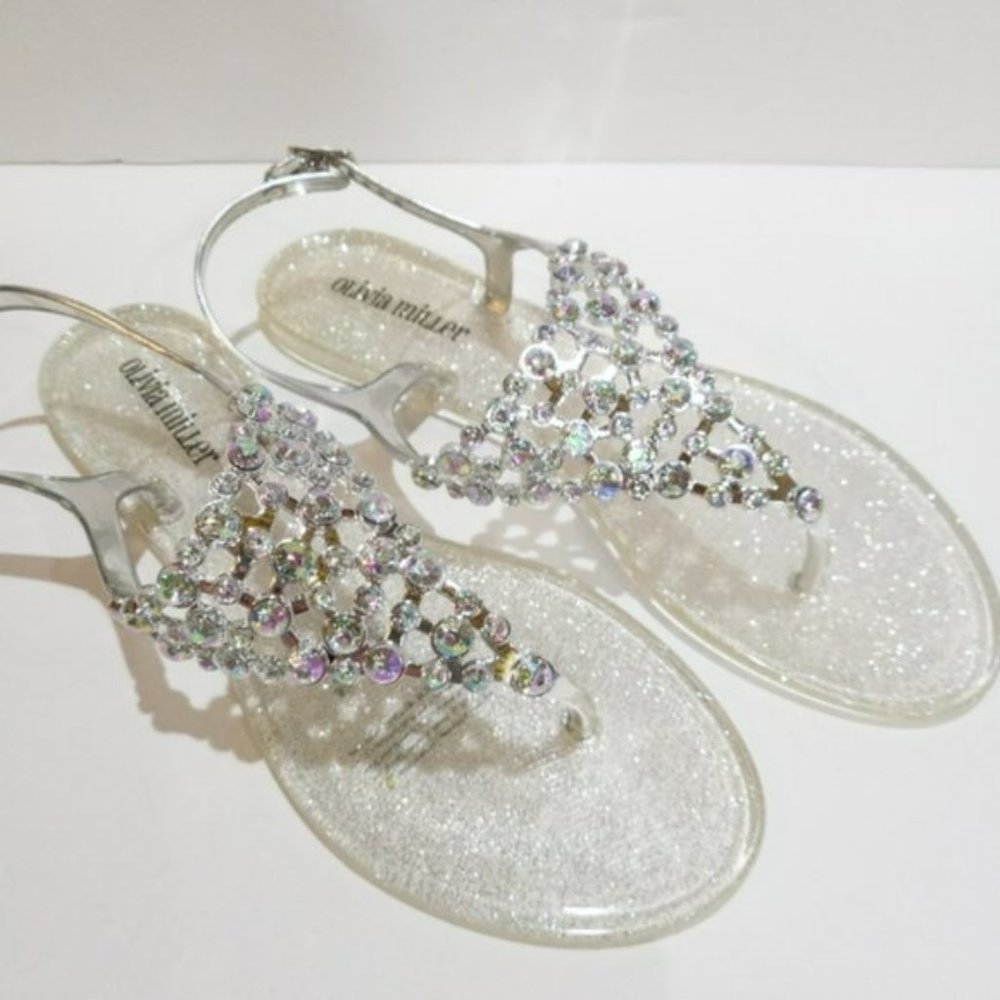 Olivia Miller Ionicca Jelly Sandals -9 - Picture 4 of 4